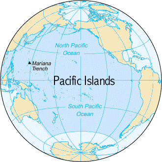 Map of Pacific Islands